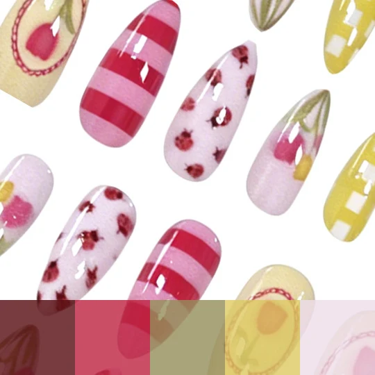 Florale Kunstfertigkeit Nagelverstärkungen Karnz