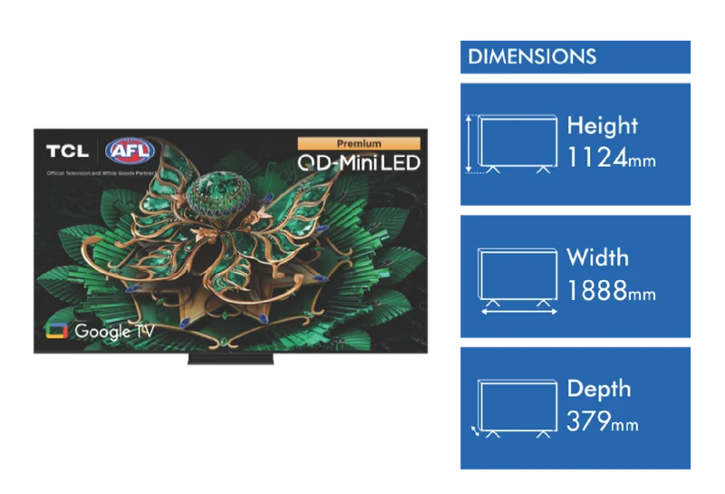 TCL 85" C7K Premium QD Mini LED Google TV 2025