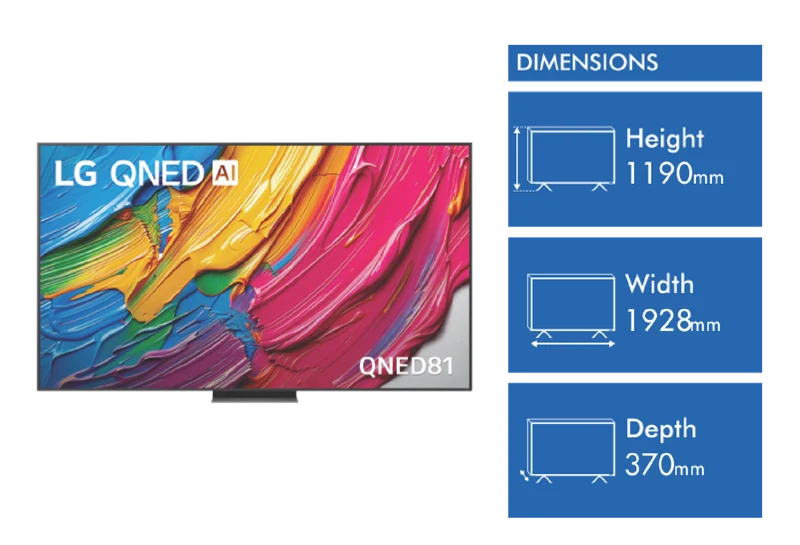 LG 86" QNED81A AI LED UHD 4K Smart TV 2025
