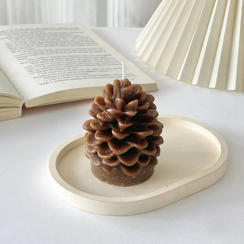 Schichtige Bubble Weihnachtsbaum Skulptur Kerze mit Stern Spitze