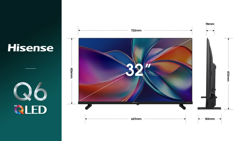Hisense 32" Q6SAU Full HD Hi-QLED Smart TV 2026
