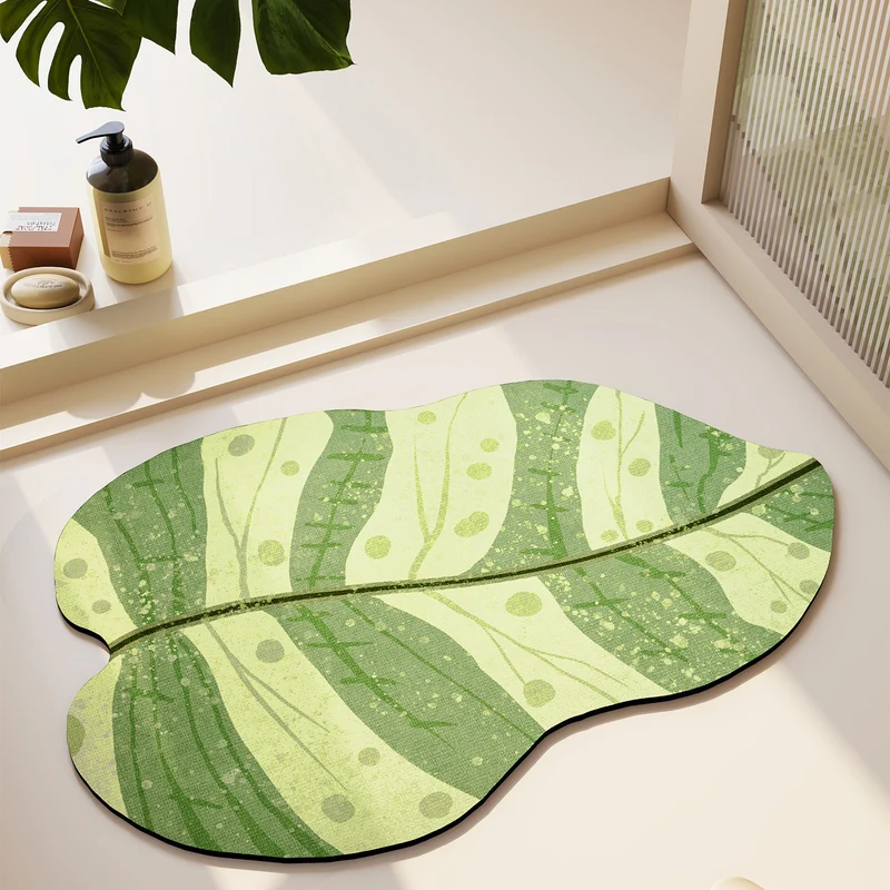 Abstraktes Blattdesign Teppich