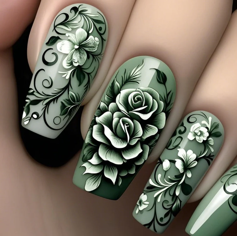 Floral Nail Art Design Karnz 1789915300