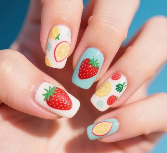 Blumenverlauf Nagelkunstset Karnz
