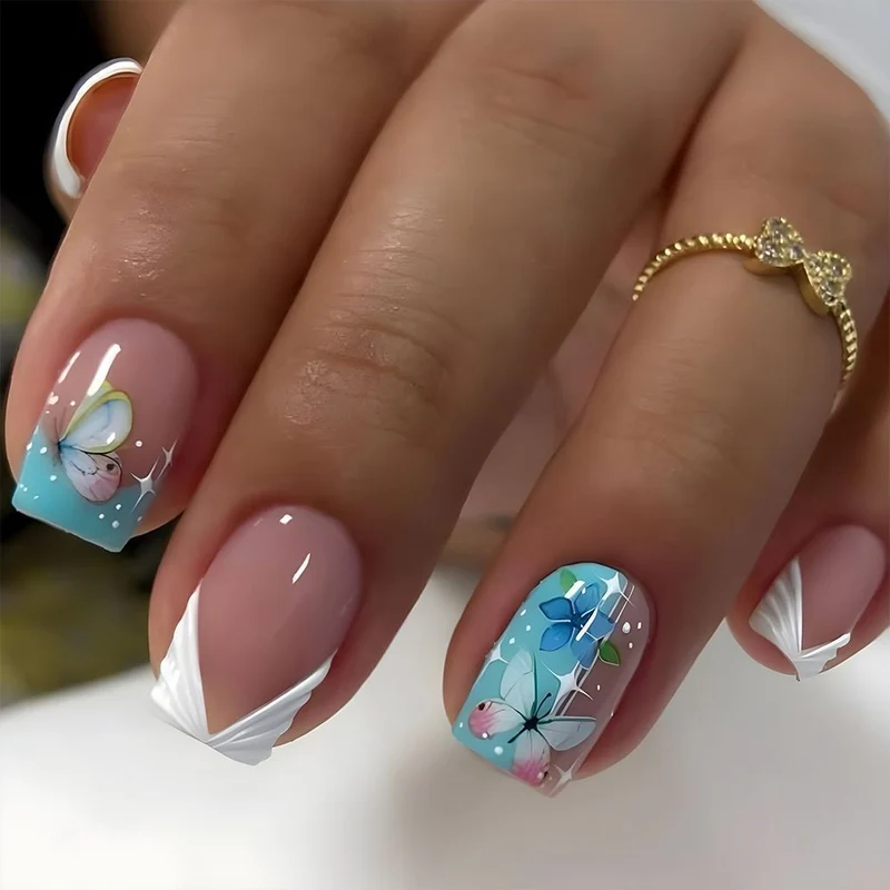Floral Gradient Nail Art Design Kit Karnz