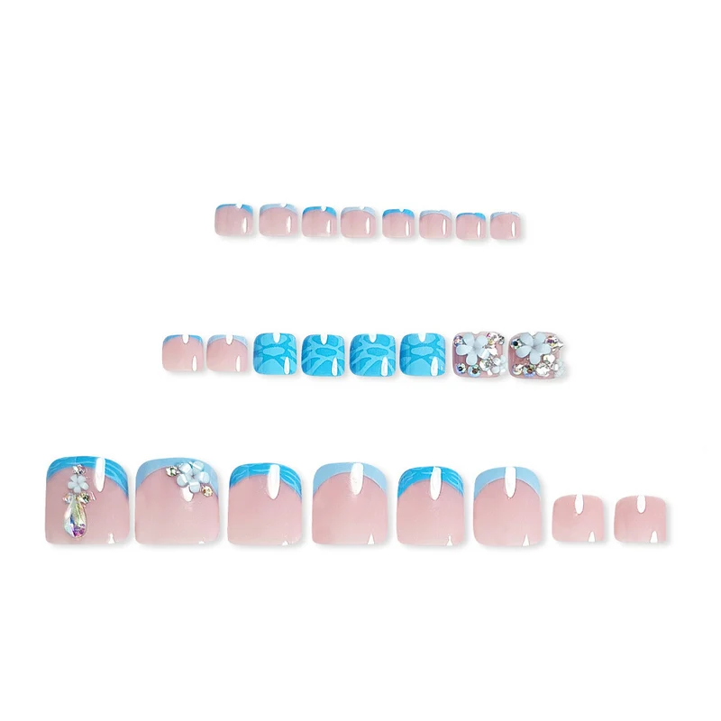Floral Gemstone Pediküre Karnz