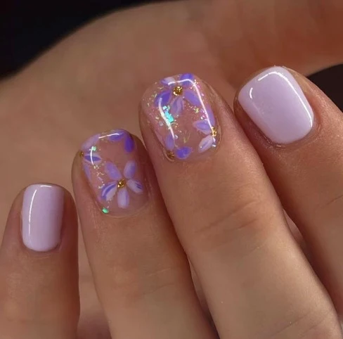 Floral Gel Nagelkunst Karnz
