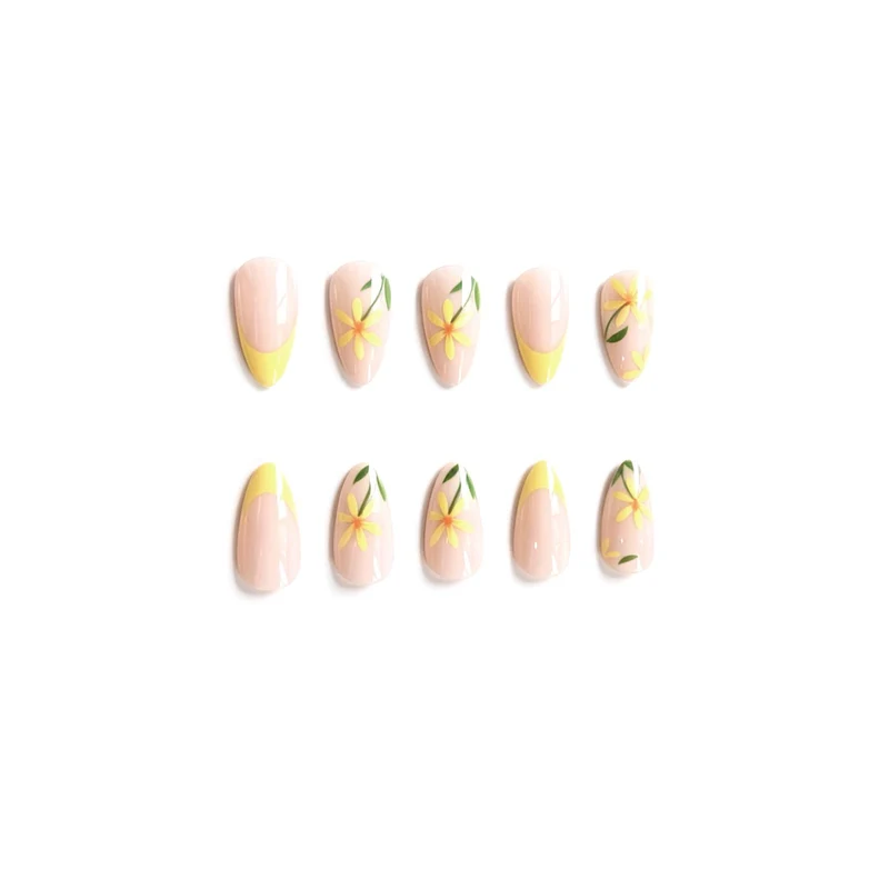 Blumige Französische Spitze Nagelkunst Karnz