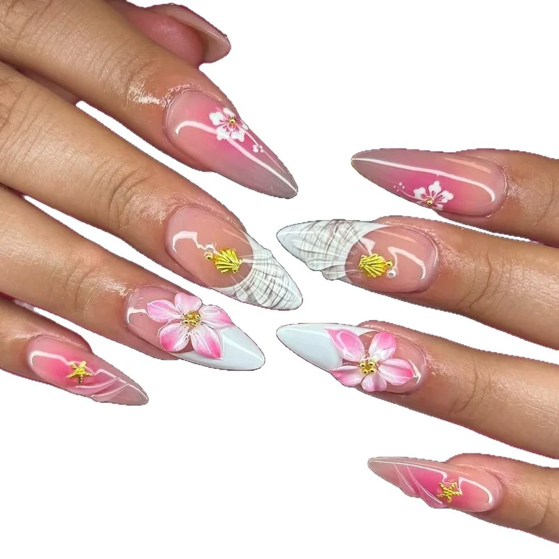 Blumen-Design Acryl-Nagelverstärkungen Karnz