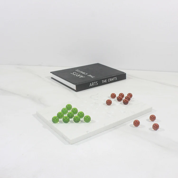 Dekoratives Marmor Brettspiel-Set