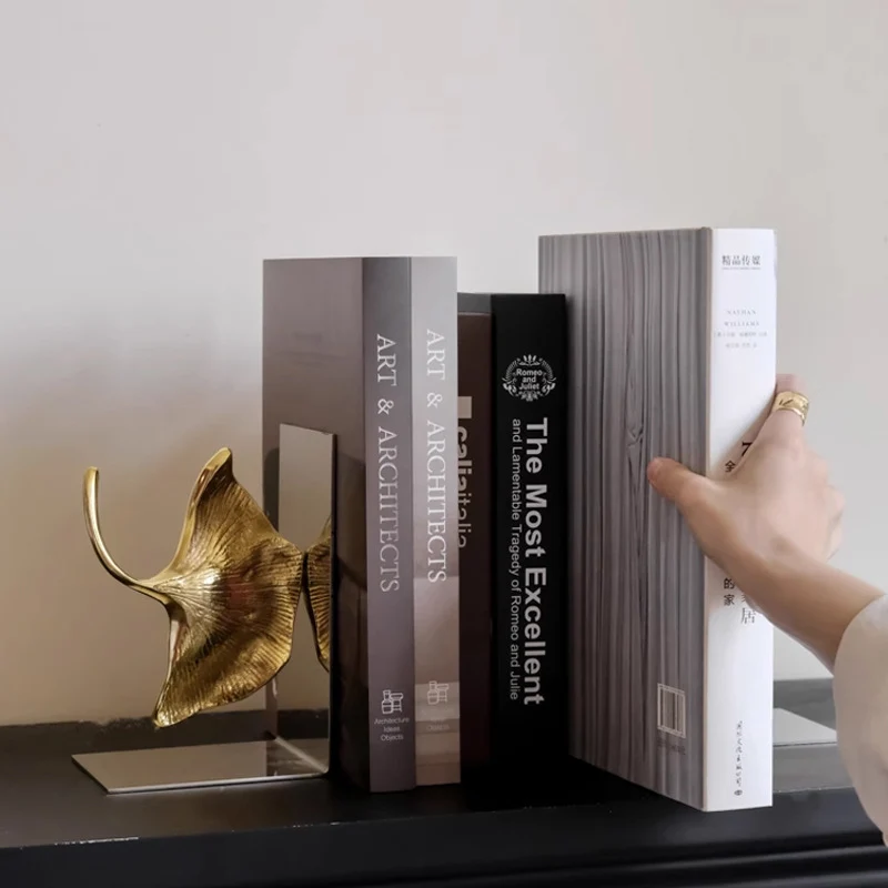Dekorative blattförmige Buchstützen